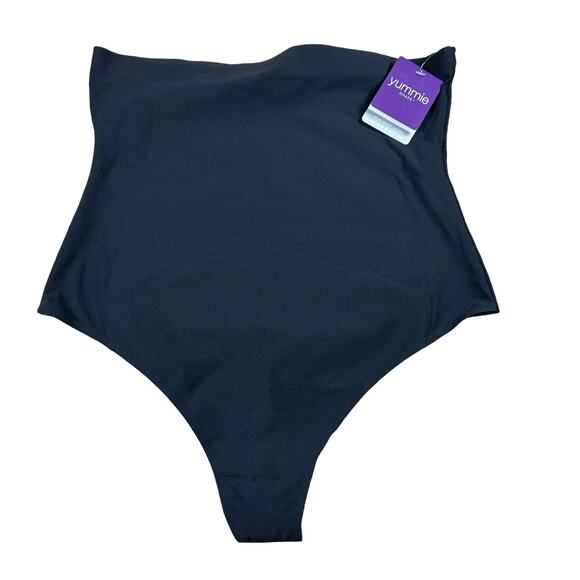 YUMMIE Hidden Curves High Waist Thong Shapewear Black Size XL NWT Shaping - Picture 1 of 8